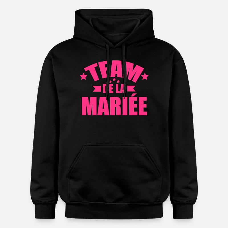 team de la mariée - Sweat à capuche Softstyle® Gildan Unisexe - noir