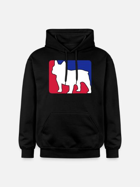 french bulldog1 - Gildan Unisex Softstyle® Midweight Hoodie - Schwarz