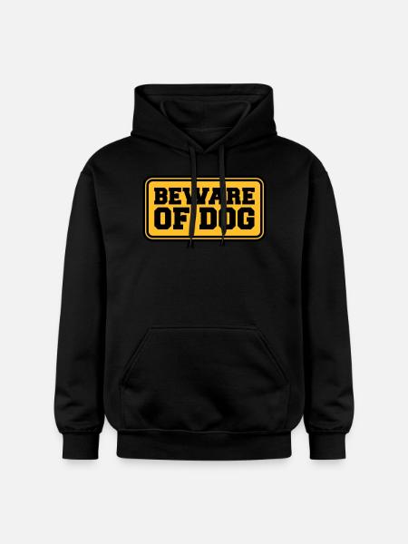 Beware Of Dog - Gildan Unisex Softstyle® Midweight Hoodie - black