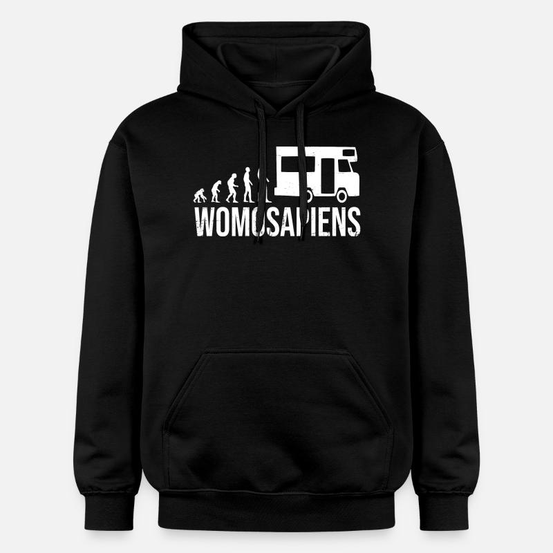 Womosapiens Wohnmobil Evolution - Gildan Unisex Softstyle® Midweight Hoodie - Schwarz