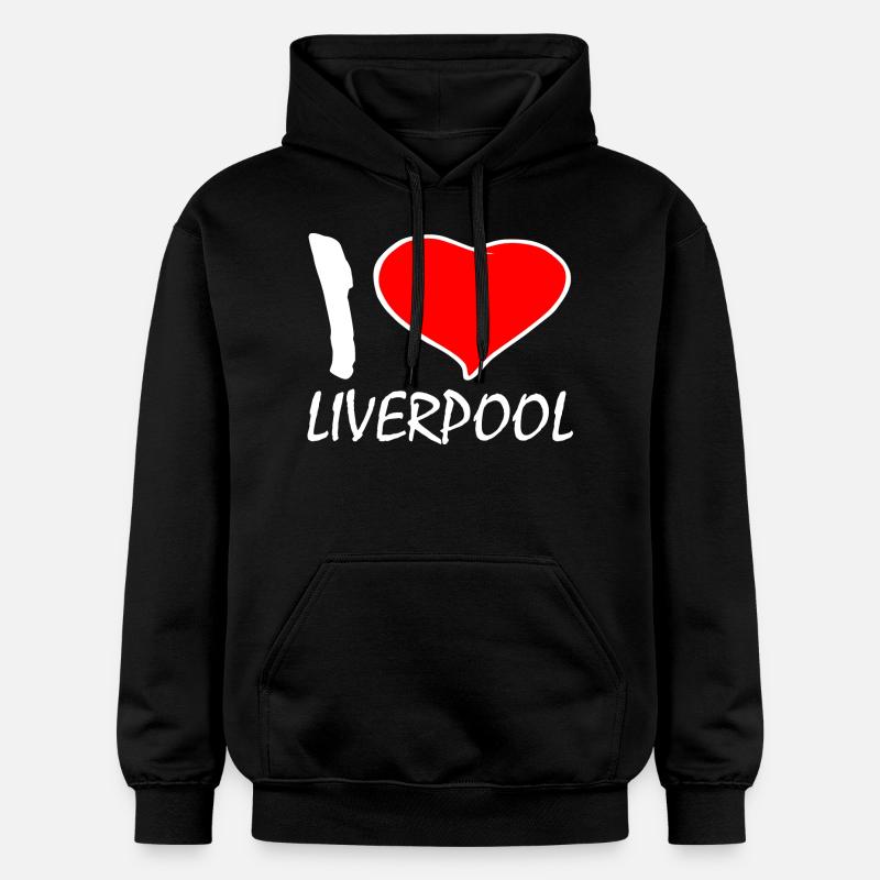 I LOVE LIVERPOOL - Sweat à capuche Softstyle® Gildan Unisexe - noir