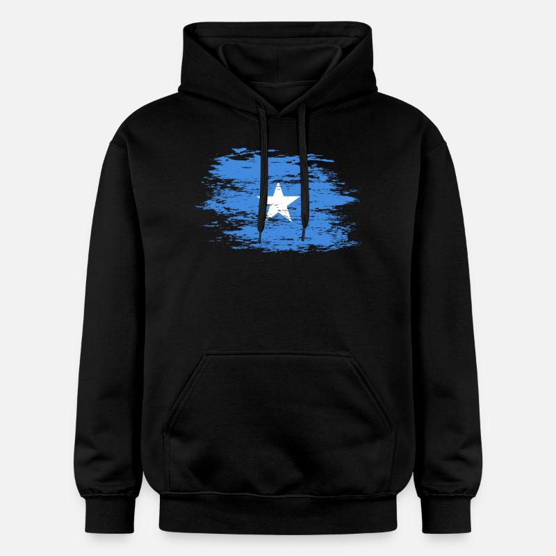 Drapeau de la Somalie utilisé - Sweat à capuche Softstyle® Gildan Unisexe - noir
