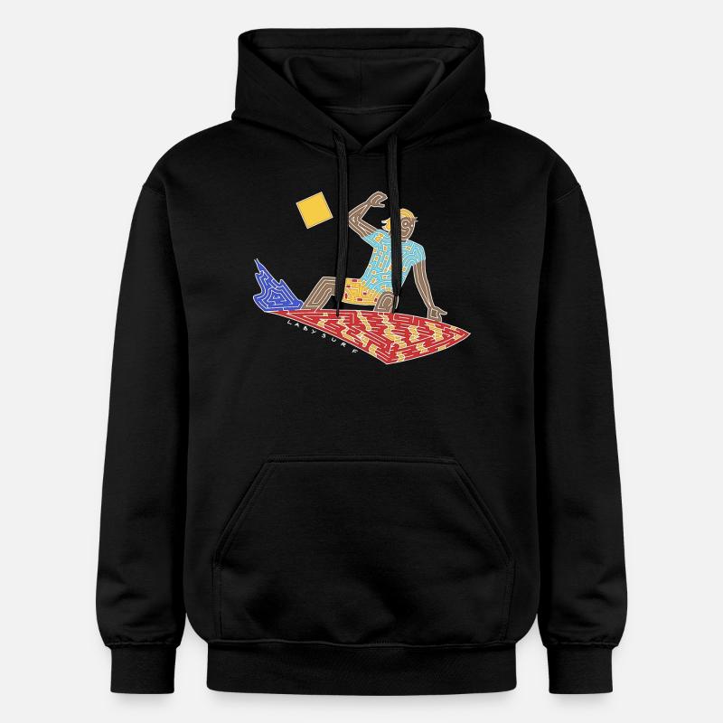 Labyrinthe Surfeur - Sweat à capuche Softstyle® Gildan Unisexe - noir