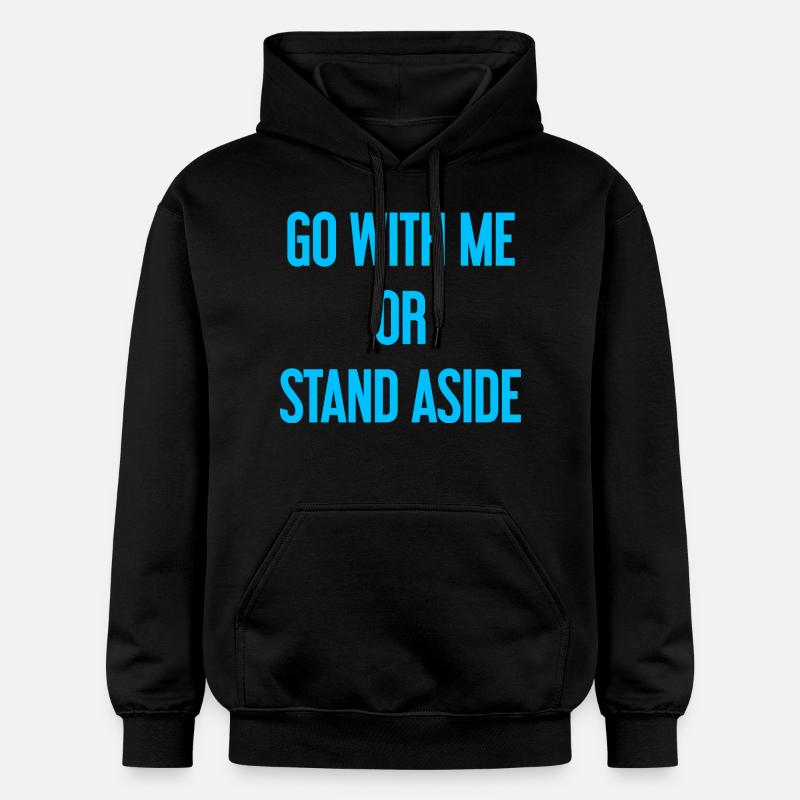 Geh mit oder beiseite - Gildan Unisex Softstyle® Midweight Hoodie - Schwarz