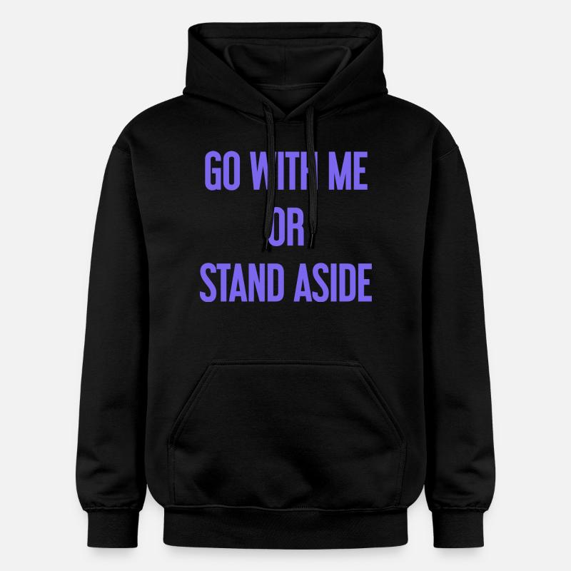 Geh mit oder beiseite - Gildan Unisex Softstyle® Midweight Hoodie - Schwarz