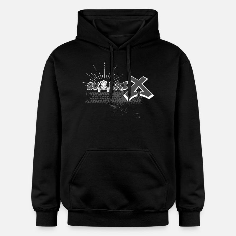 QuadriX (QX) - Sweat à capuche Softstyle® Gildan Unisexe - noir