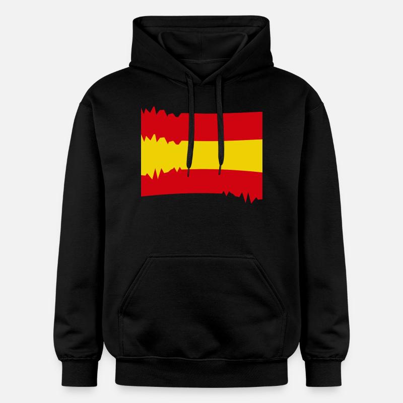 Drapeau espagnol : aspect flou - Sweat à capuche Softstyle® Gildan Unisexe - noir