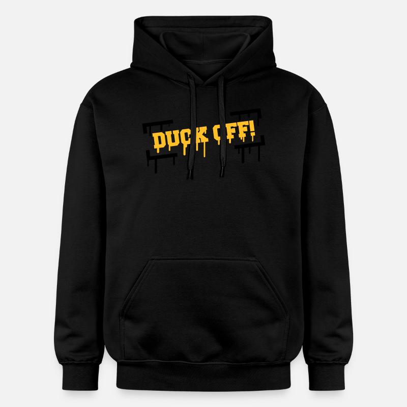 Duck Off Graffiti - Sweat à capuche Softstyle® Gildan Unisexe - noir