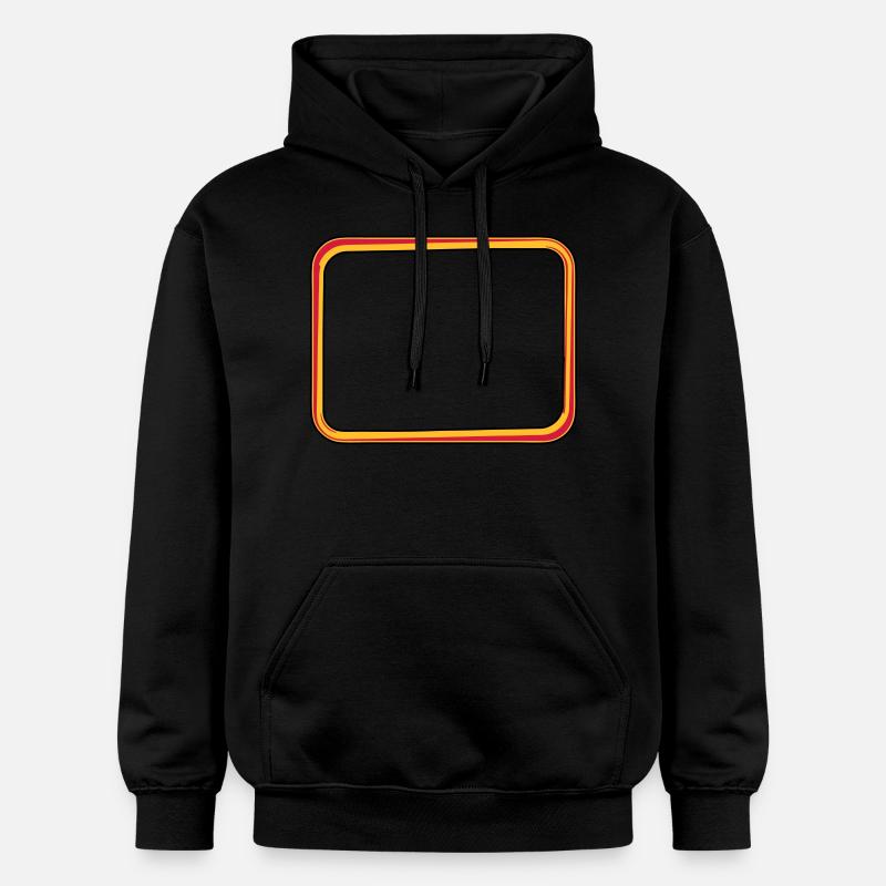cadre de texte feu - Sweat à capuche Softstyle® Gildan Unisexe - noir