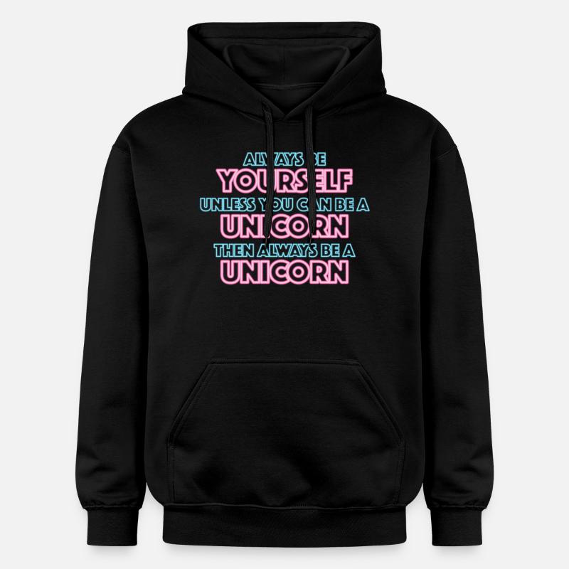 Always be yourself - Sweat à capuche Softstyle® Gildan Unisexe - noir