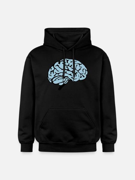 brain design - Gildan Unisex Softstyle® Midweight Hoodie - Schwarz
