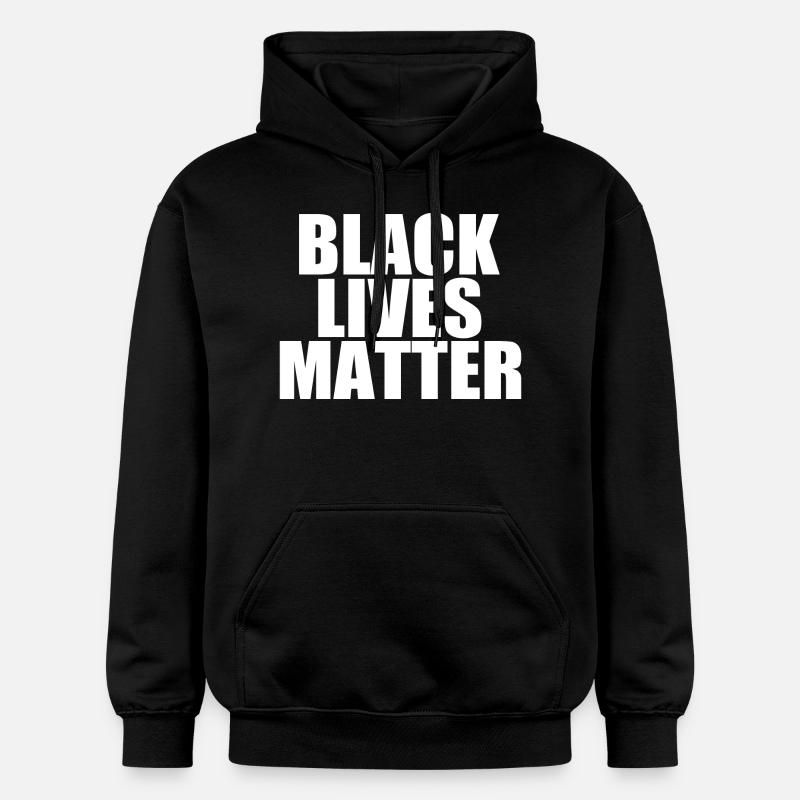 Les vies noires comptent - Sweat à capuche Softstyle® Gildan Unisexe - noir