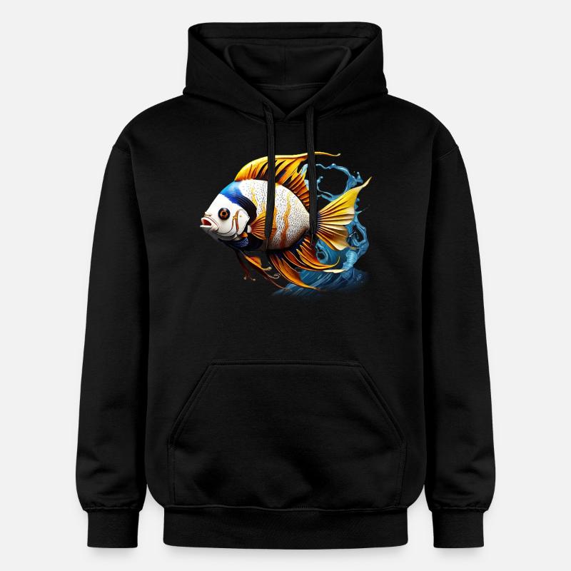 Angelfish - Gildan Unisex Softstyle® Midweight Hoodie - black