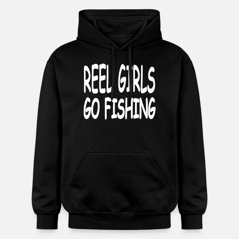 Angling - Gildan Unisex Softstyle® Midweight Hoodie - black
