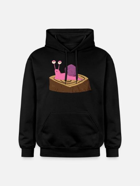 Ricardo l’escargot rigolo - Sweat à capuche Softstyle® Gildan Unisexe - noir