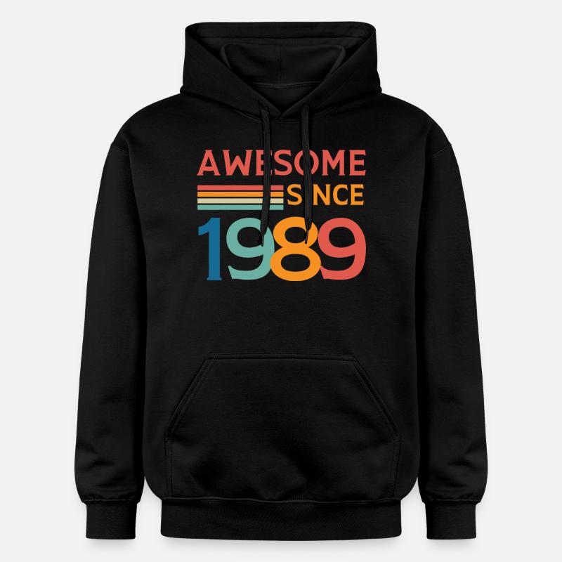Awesome since 1989 - Sweat à capuche Softstyle® Gildan Unisexe - noir