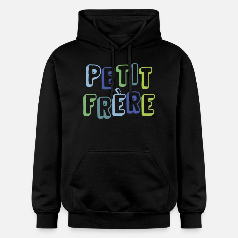 petit frère, naissance, grossesse - Sweat à capuche Softstyle® Gildan Unisexe - noir
