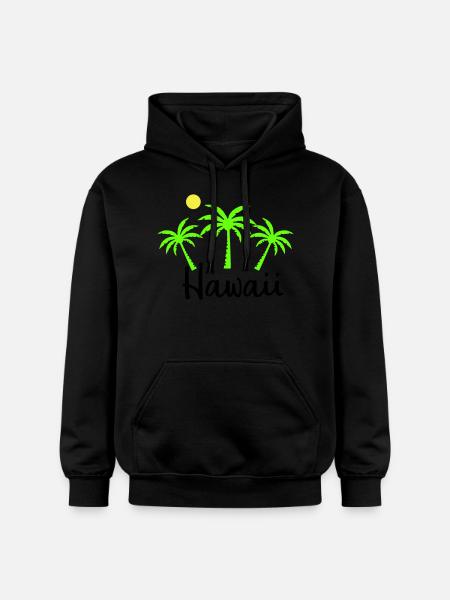 Hawaii - Gildan Unisex Softstyle® Midweight Hoodie - black