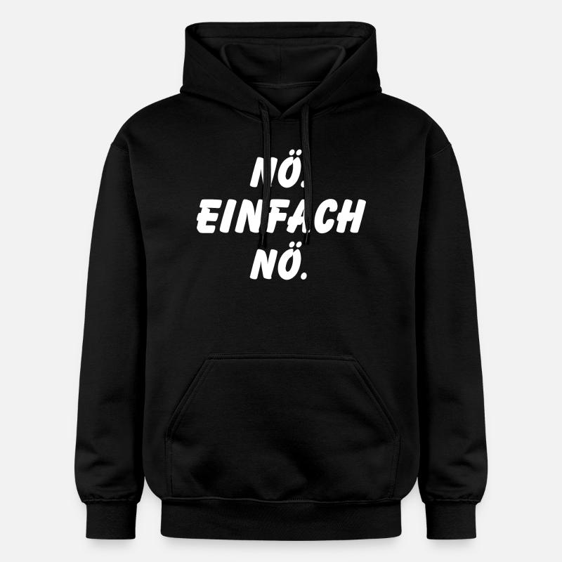 nö einfach nö - Gildan Unisex Softstyle® Midweight Hoodie - Schwarz