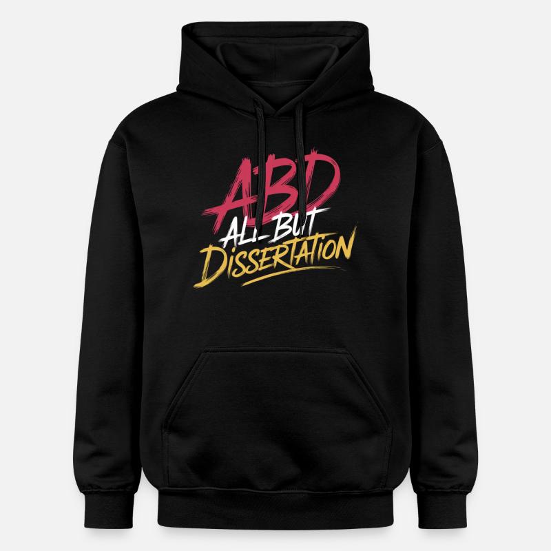 ABD All But Dissertation 8 - Gildan Unisex Softstyle® Midweight Hoodie - Schwarz