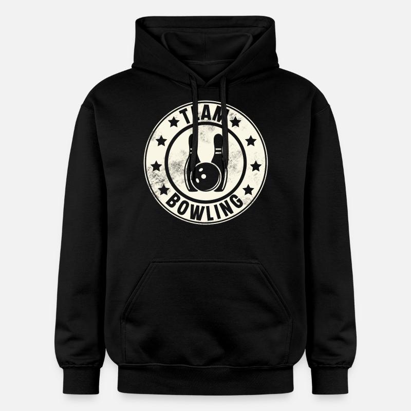 Équipe de bowling - Sweat à capuche Softstyle® Gildan Unisexe - noir