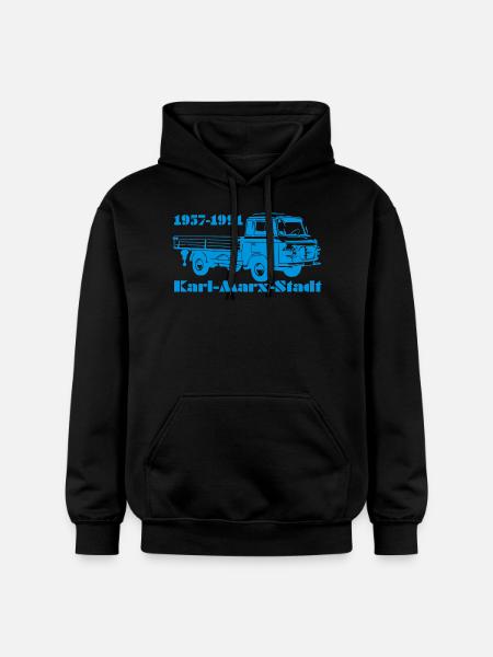 Barkas Pritsche B1000 - Gildan Unisex Softstyle® Midweight Hoodie - Schwarz
