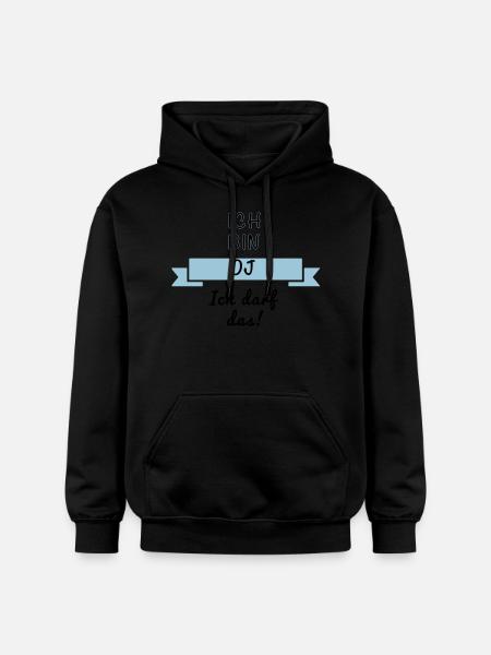 DJ Discjockey - Gildan Unisex Softstyle® Midweight Hoodie - Schwarz