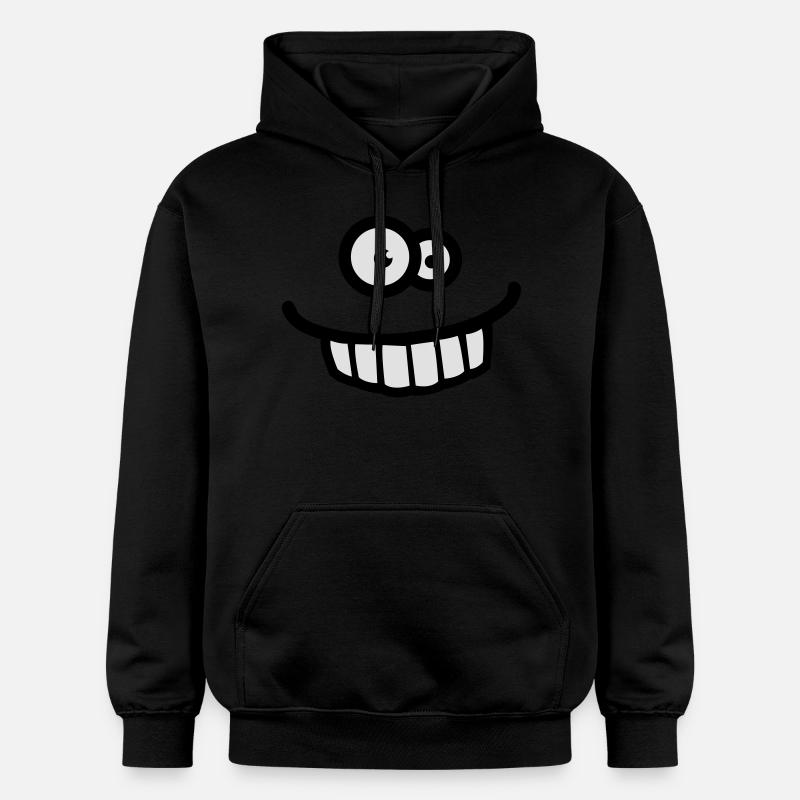 funny_face - Sweat à capuche Softstyle® Gildan Unisexe - noir