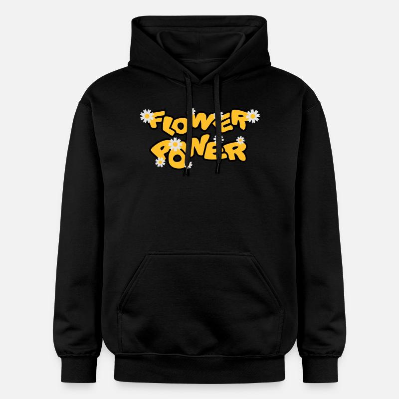 flower_power - Sweat à capuche Softstyle® Gildan Unisexe - noir