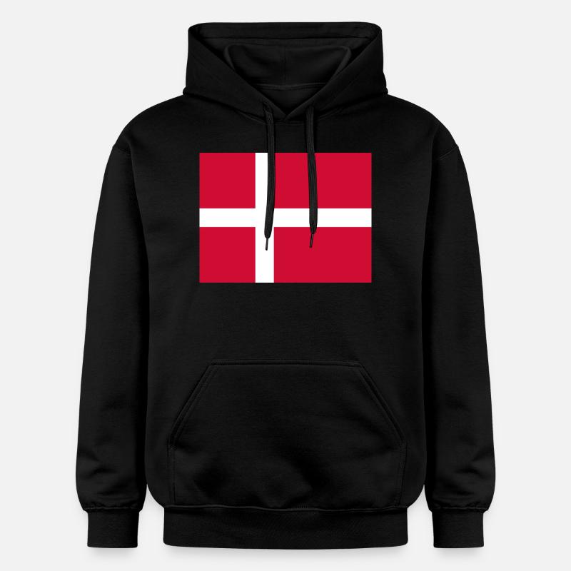 Drapeau du Danemark - Sweat à capuche Softstyle® Gildan Unisexe - noir