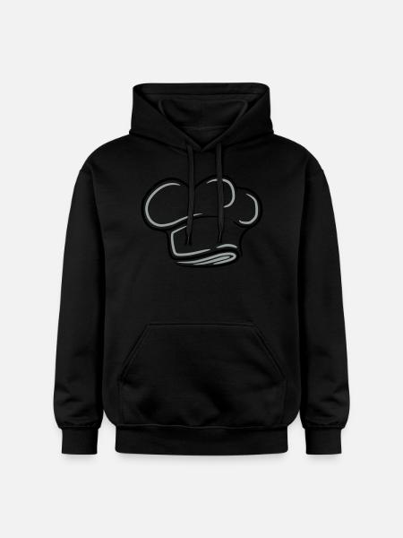 Chef Chef's Hat Tattoo Design - Gildan Unisex Softstyle® Midweight Hoodie - black