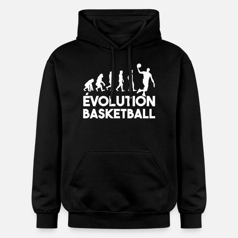Évolution basketball - Sweat à capuche Softstyle® Gildan Unisexe - noir