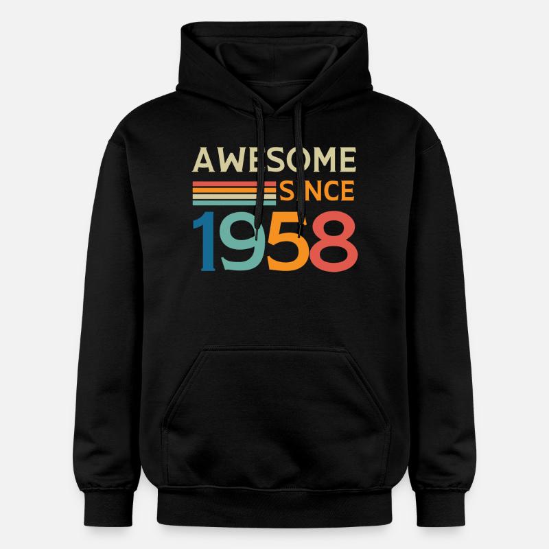 Awesome since 1958 - Sweat à capuche Softstyle® Gildan Unisexe - noir