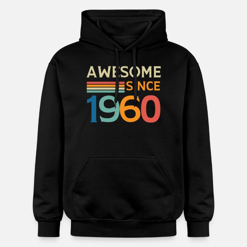 Awesome since 1960 - Sweat à capuche Softstyle® Gildan Unisexe - noir