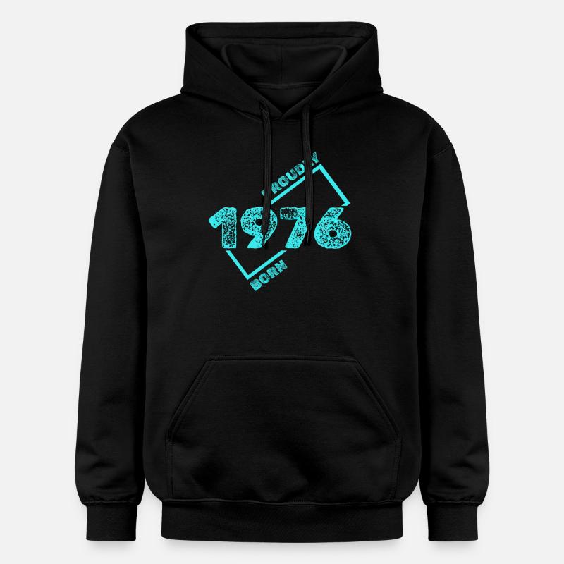 Idée cadeau 1976 - Sweat à capuche Softstyle® Gildan Unisexe - noir