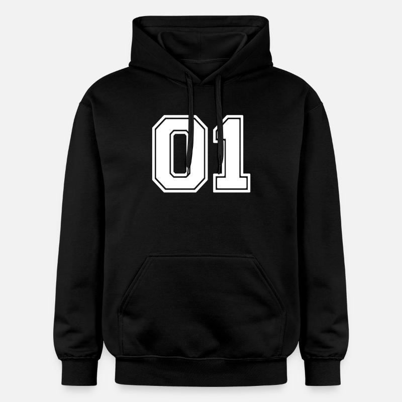01 - Sweat à capuche Softstyle® Gildan Unisexe - noir