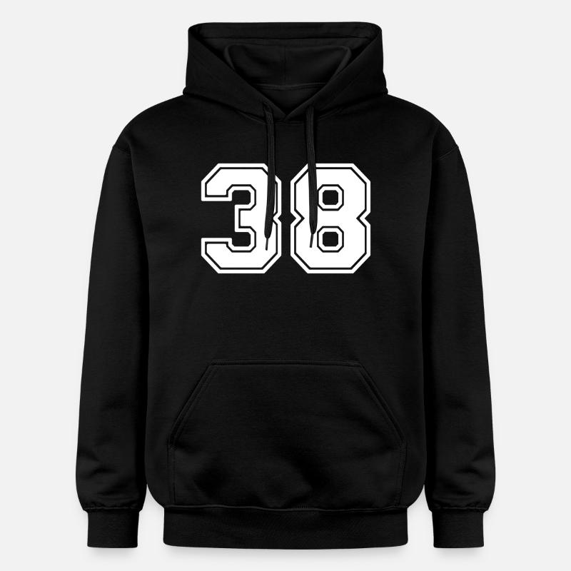Numéro 38 - Sweat à capuche Softstyle® Gildan Unisexe - noir
