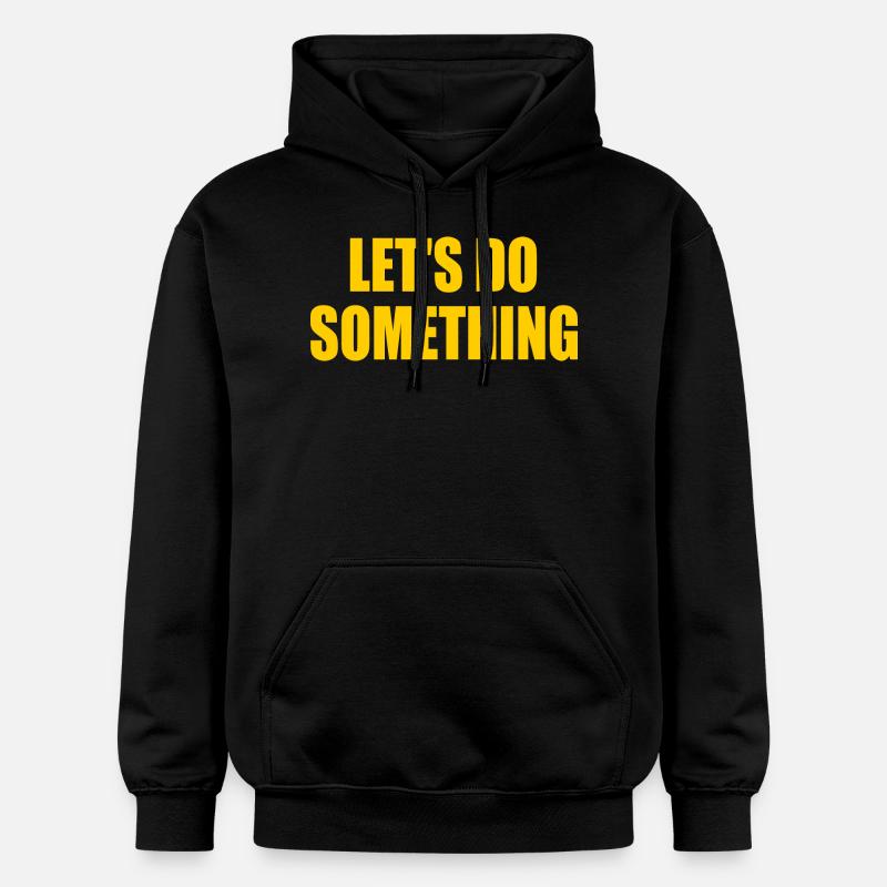 lets do something - Sweat à capuche Softstyle® Gildan Unisexe - noir
