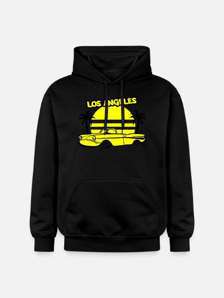 Los Angeles Lowrider - Gildan Unisex Softstyle® Midweight Hoodie - black