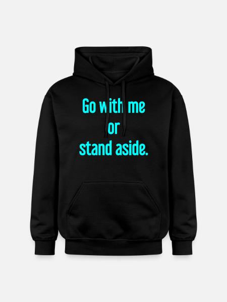 Geh mit oder beiseite - Gildan Unisex Softstyle® Midweight Hoodie - Schwarz