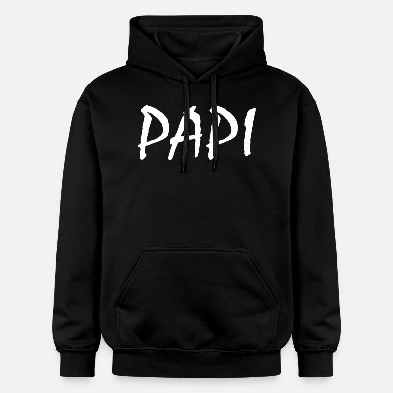 Papi - Sweat à capuche Softstyle® Gildan Unisexe - noir