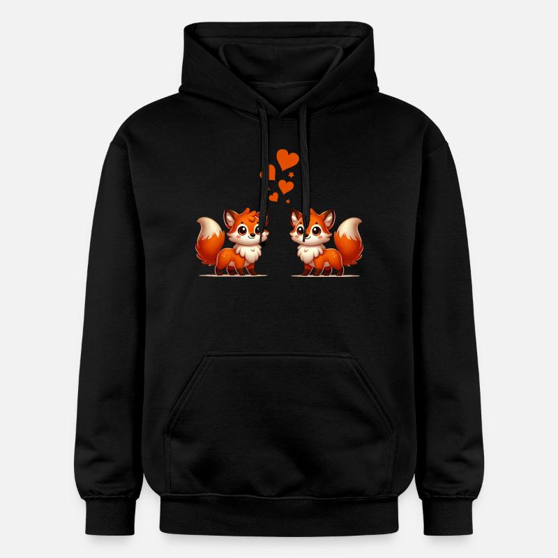 Fox Comic Love - Sweat à capuche Softstyle® Gildan Unisexe - noir