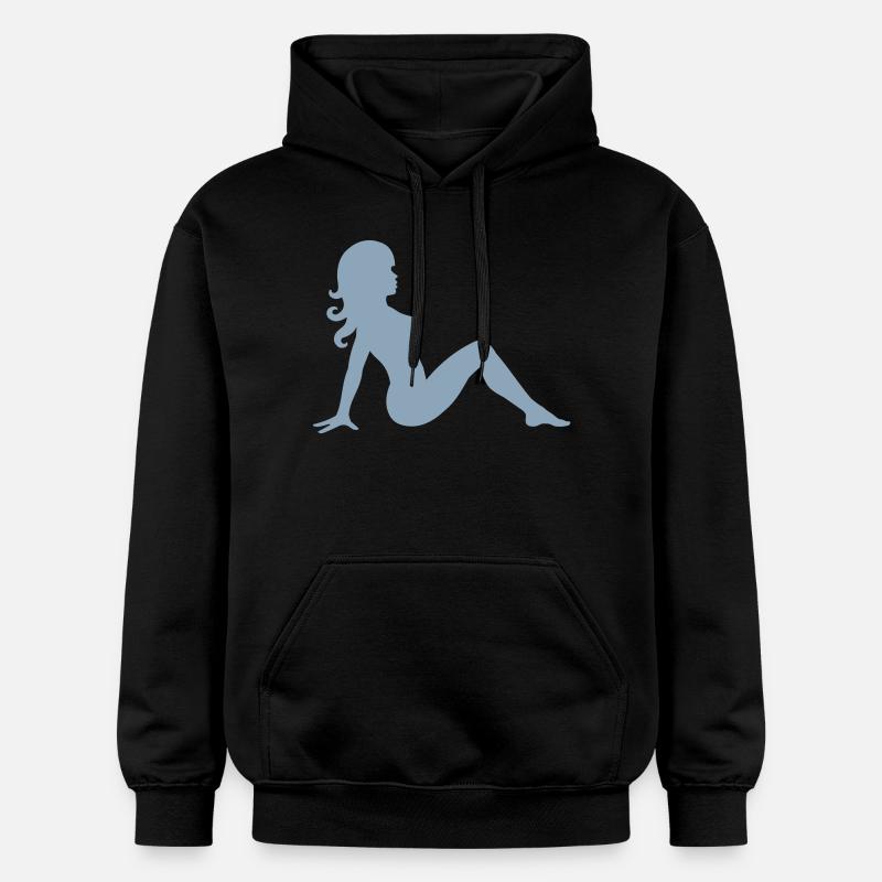 erotisch mädchen - Gildan Unisex Softstyle® Midweight Hoodie - Schwarz
