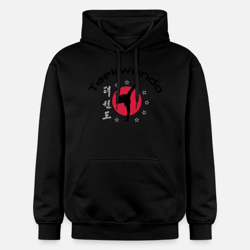 taekwondo - Sweat à capuche Softstyle® Gildan Unisexe - noir