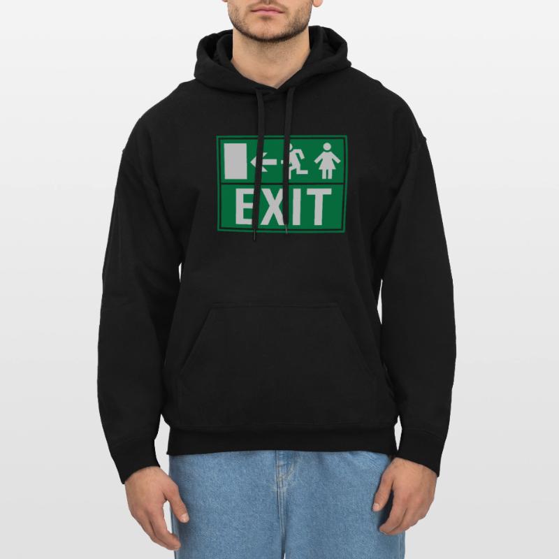 EXIT (FIRE EXIT) Sweat à capuche Softstyle® Gildan Unisexe