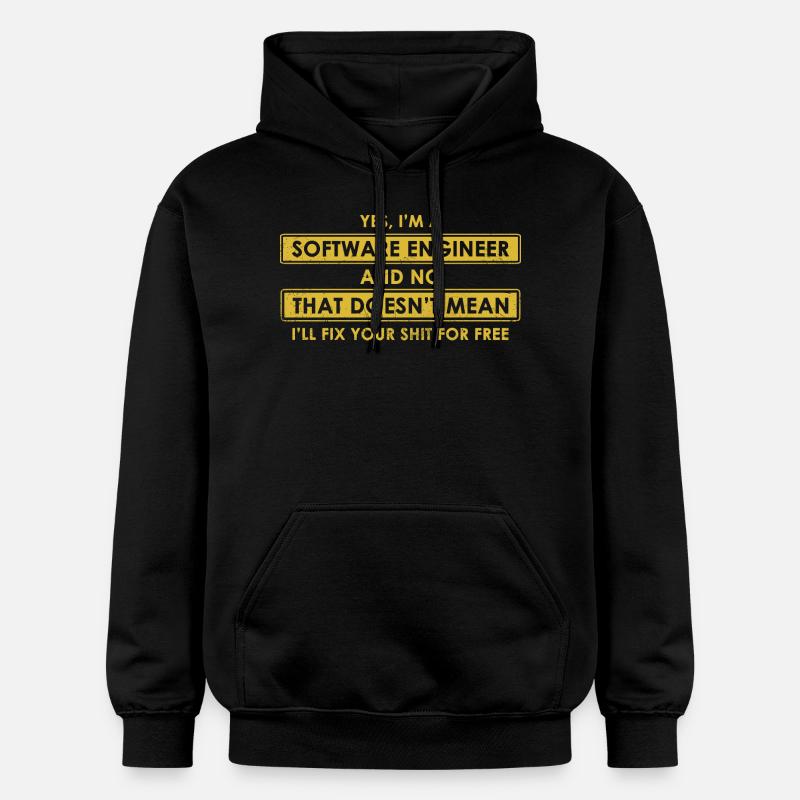 Ingénieur logiciel - Sweat à capuche Softstyle® Gildan Unisexe - noir