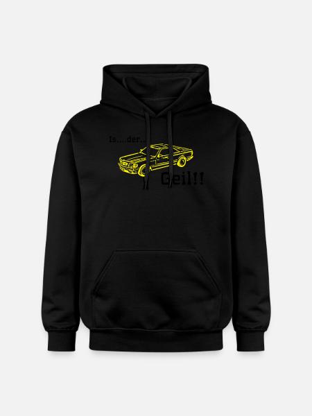 is der geil - Gildan Unisex Softstyle® Midweight Hoodie - Schwarz