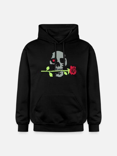 death_rose_092011_a_3c - Gildan Unisex Softstyle® Midweight Hoodie - Schwarz