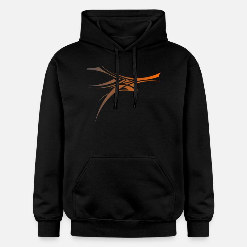TeeCust n°5 orange - Sweat à capuche Softstyle® Gildan Unisexe - noir