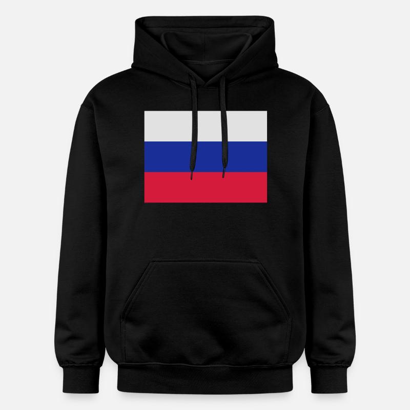 drapeau_russie - Sweat à capuche Softstyle® Gildan Unisexe - noir